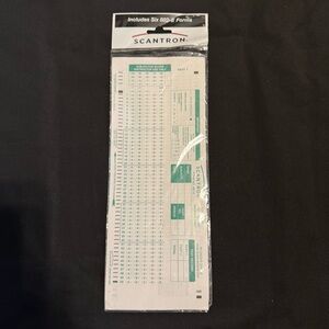 NWT Unopened Scantron Test Forms Set of 6